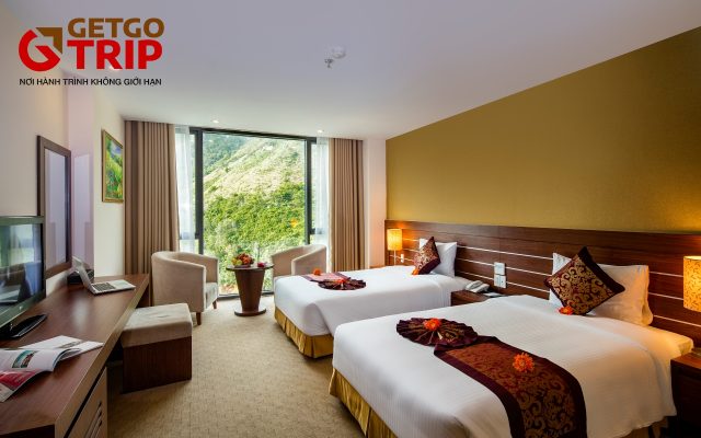 Mường Thanh Grand Nha Trang - Hạng phòng Deluxe Twin Hướng núi